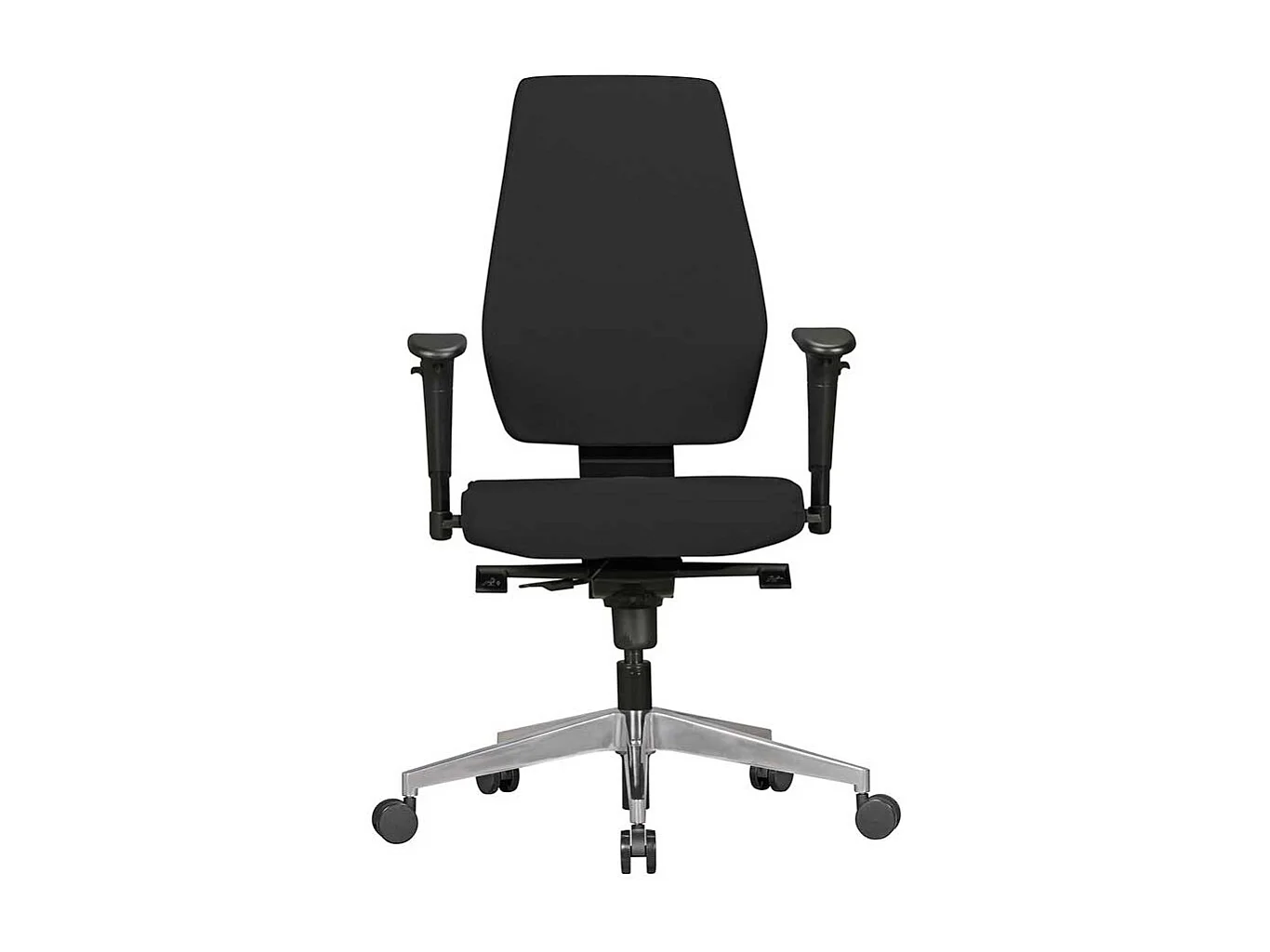 Ergonomischer Bürostuhl in Schwarz verstellbaren Armlehnen