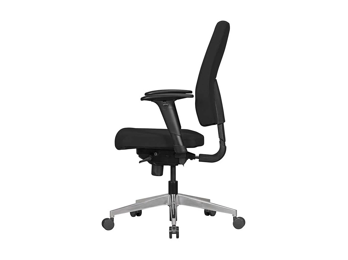 Ergonomischer Bürostuhl in Schwarz verstellbaren Armlehnen