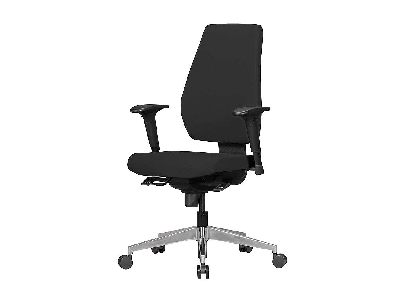Ergonomischer Bürostuhl in Schwarz verstellbaren Armlehnen