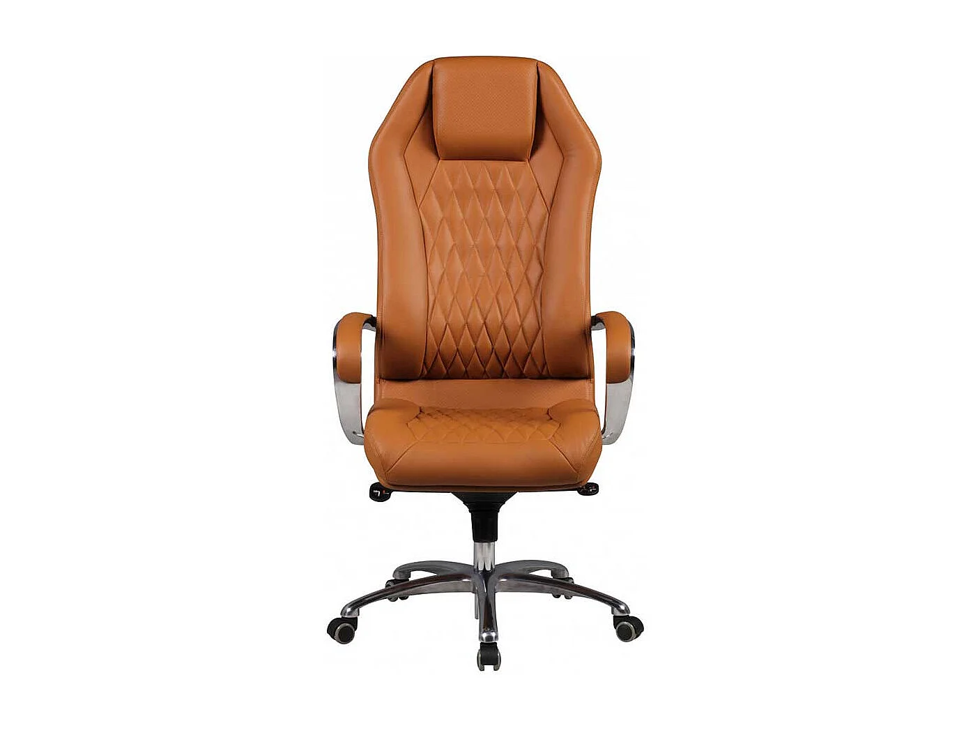 Luxus Chef Sessel in Hellbraun Lendenwirbelstütze