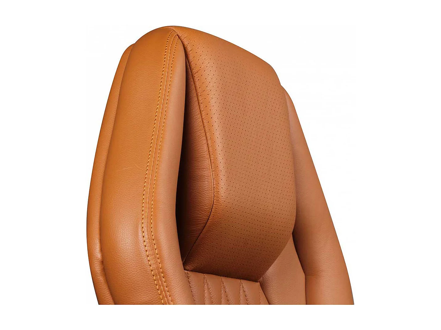 Luxus Chef Sessel in Hellbraun Lendenwirbelstütze