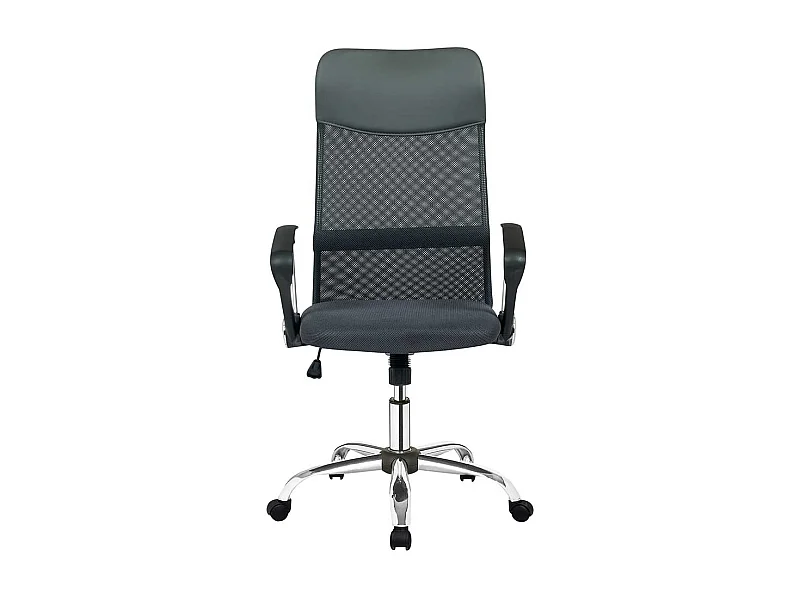 Bürosessel in Schwarz und Silberfarben Armlehnen