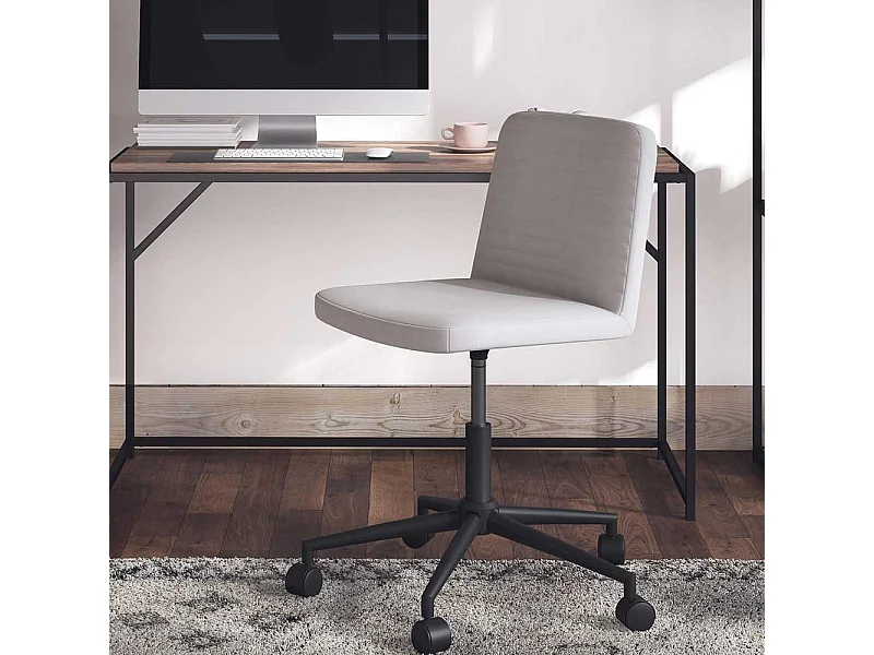 Schreibtischstuhl verstellbar in modernem Design Grau und Schwarz