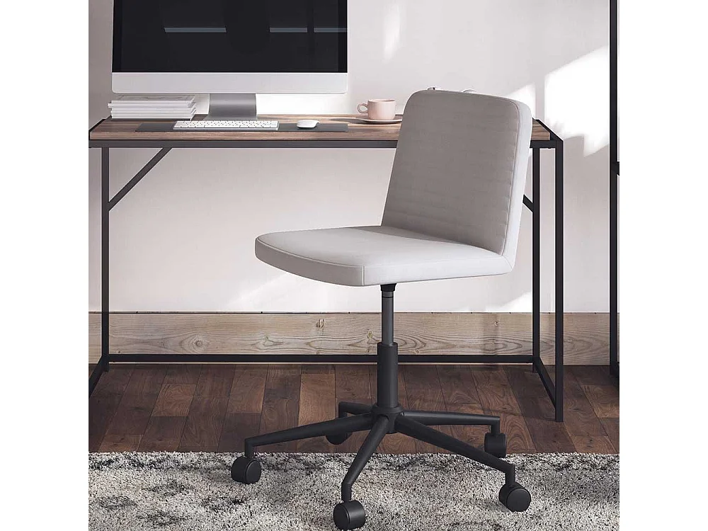 Schreibtischstuhl verstellbar in modernem Design Grau und Schwarz