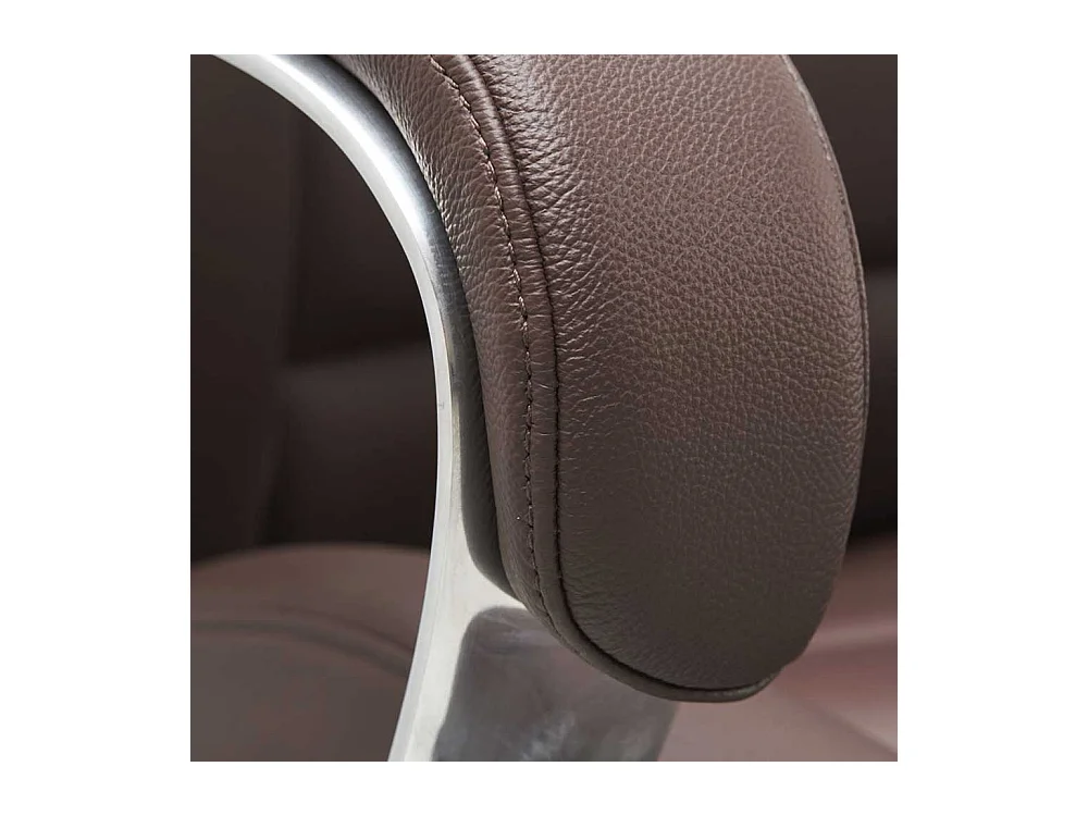 Chef Schreibtischsessel aus Echtleder & Kunstleder hoher Lehne