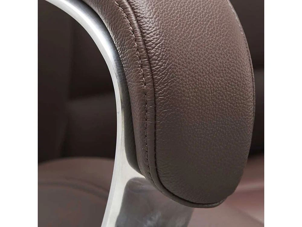 Chef Schreibtischsessel aus Echtleder & Kunstleder hoher Lehne