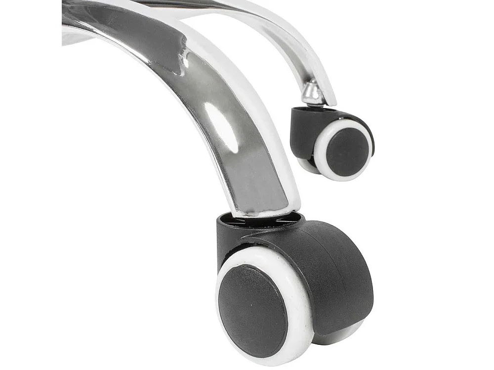 Chefsessel in Schwarz Kunstleder gepolsterten Armlehnen