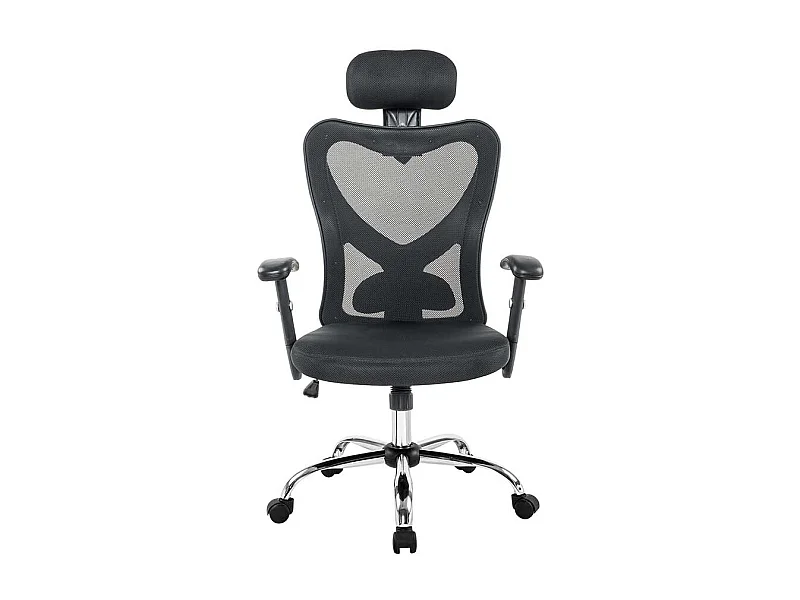 Bürosessel in Schwarz Lendenwirbelstütze