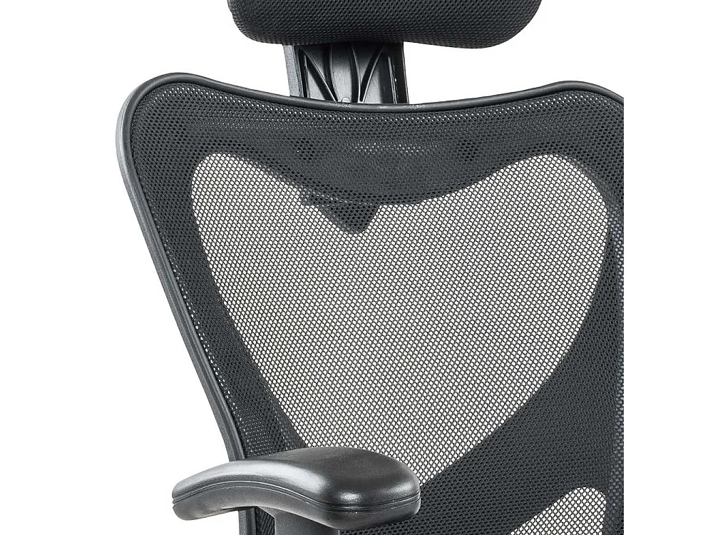 Bürosessel in Schwarz Lendenwirbelstütze