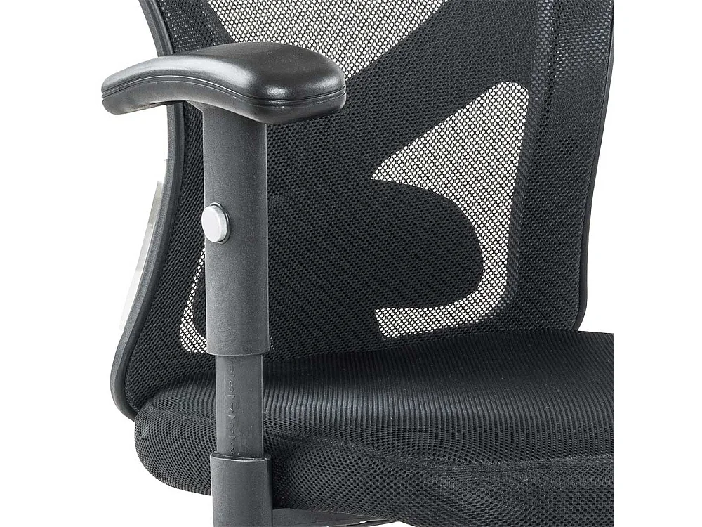 Bürosessel in Schwarz Lendenwirbelstütze