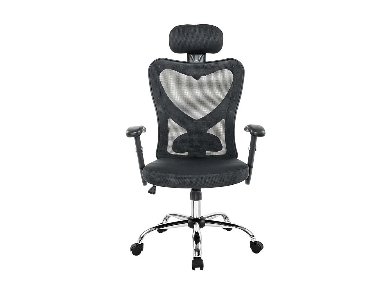 Bürosessel in Schwarz Lendenwirbelstütze