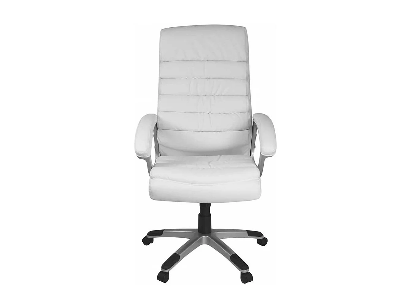 Schreibtischdrehstuhl in Weiß aufwendigen Steppungen