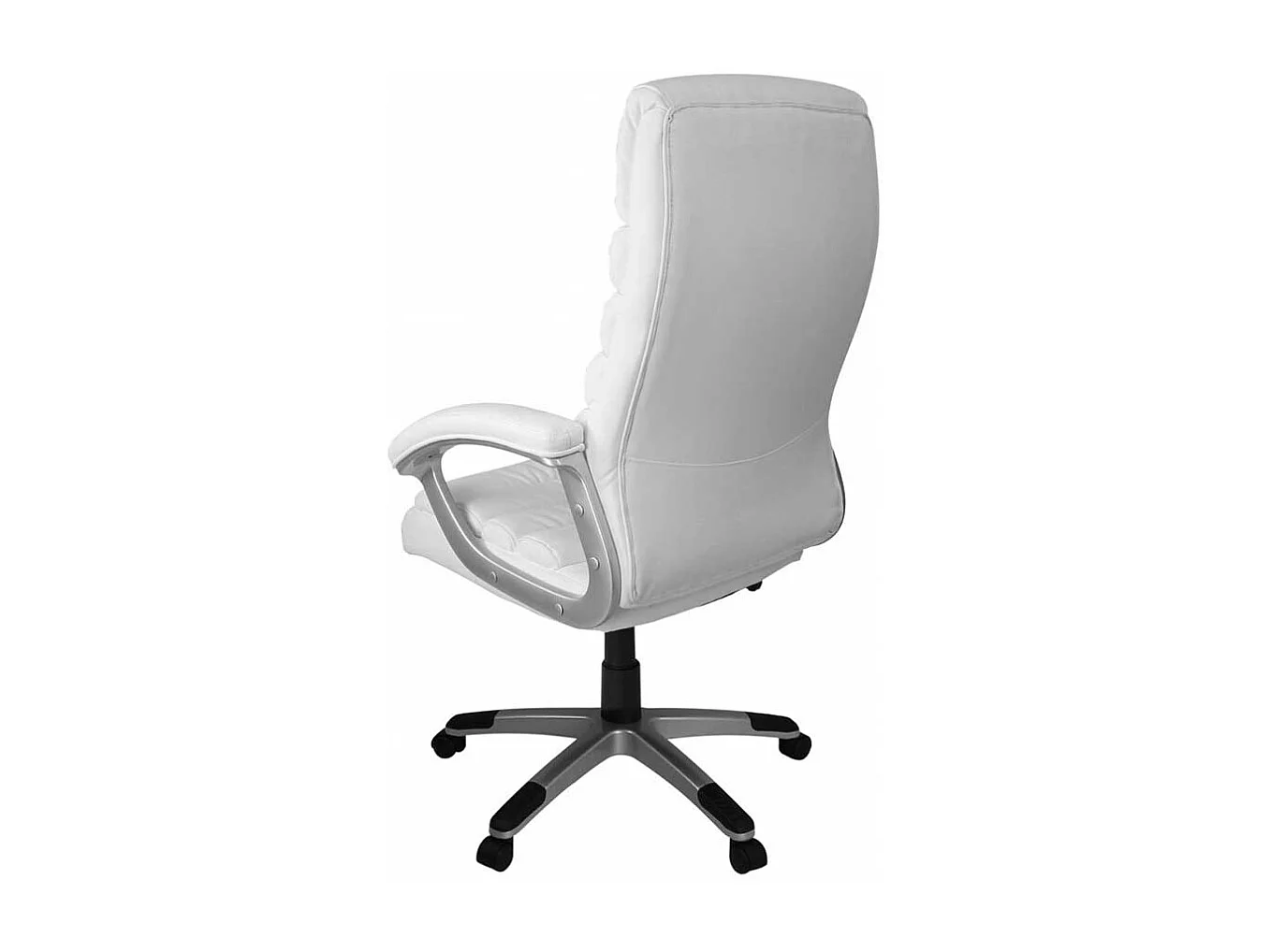 Schreibtischdrehstuhl in Weiß aufwendigen Steppungen