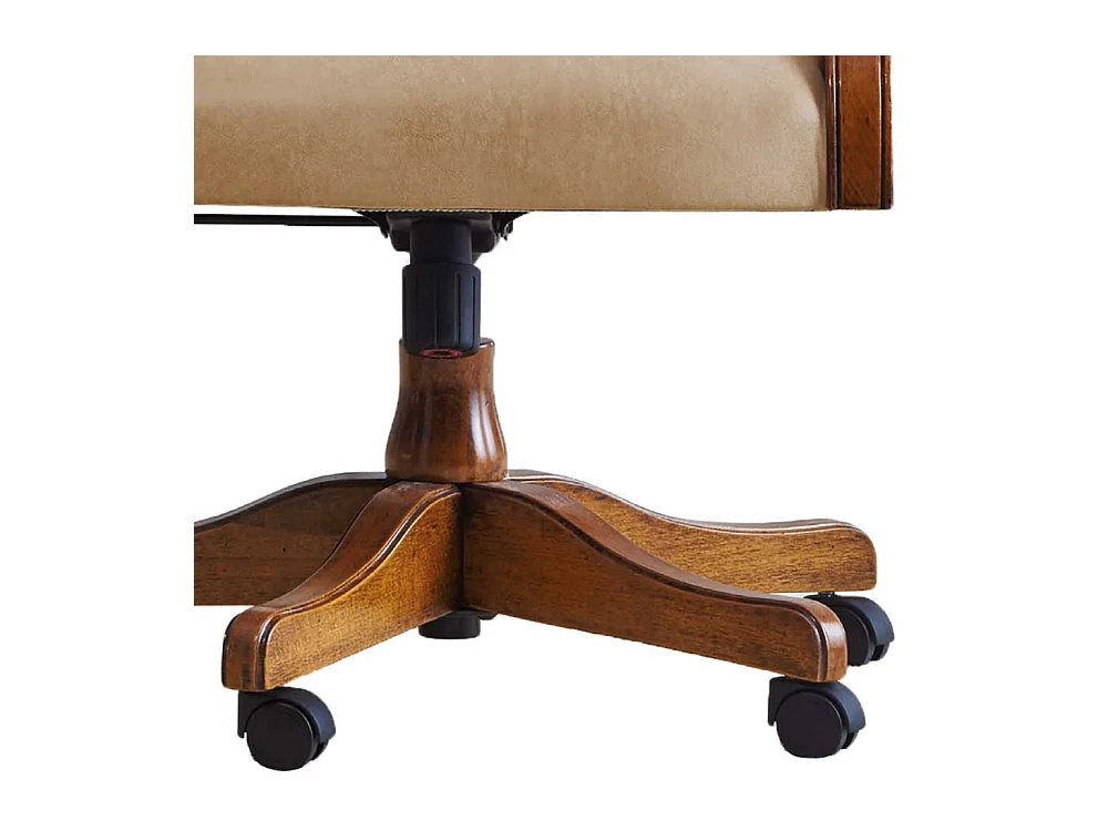 Klassischer Schreibtischdrehstuhl aus Kunstleder italienischem Design