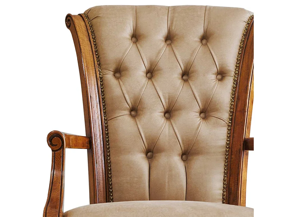 Klassischer Schreibtischdrehstuhl aus Kunstleder italienischem Design