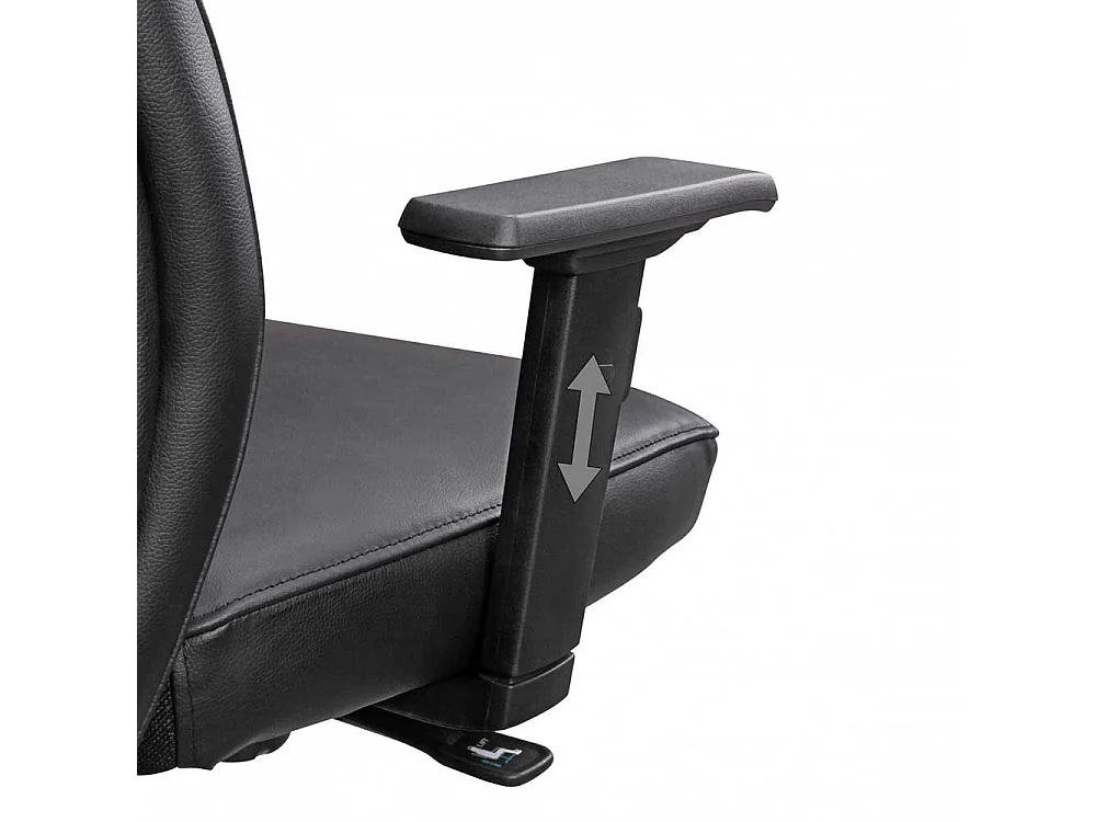 Chef Sessel mit verstellbaren Armlehnen Echtleder & Kunstleder