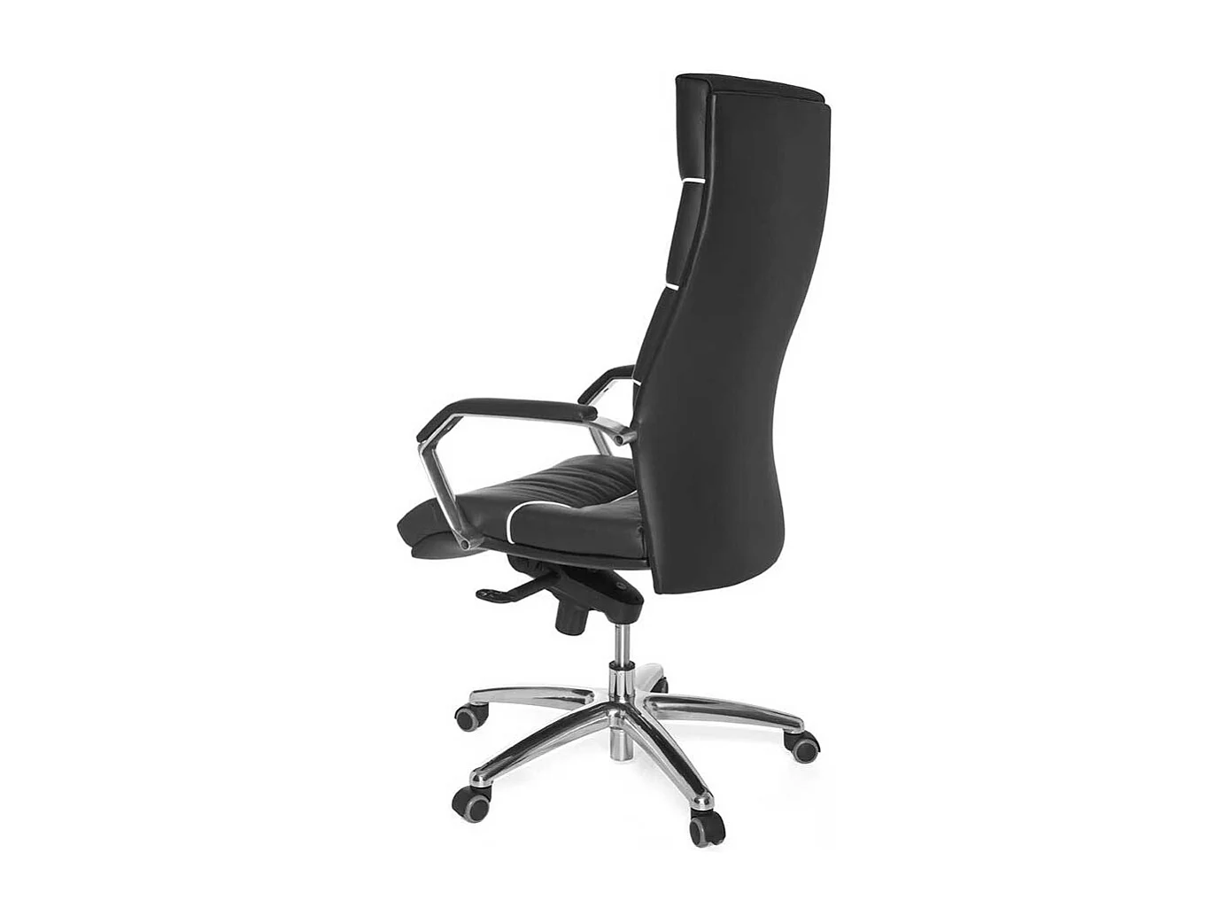 Luxus Chef Sessel in Schwarz & Weiß aufwendigen Steppungen