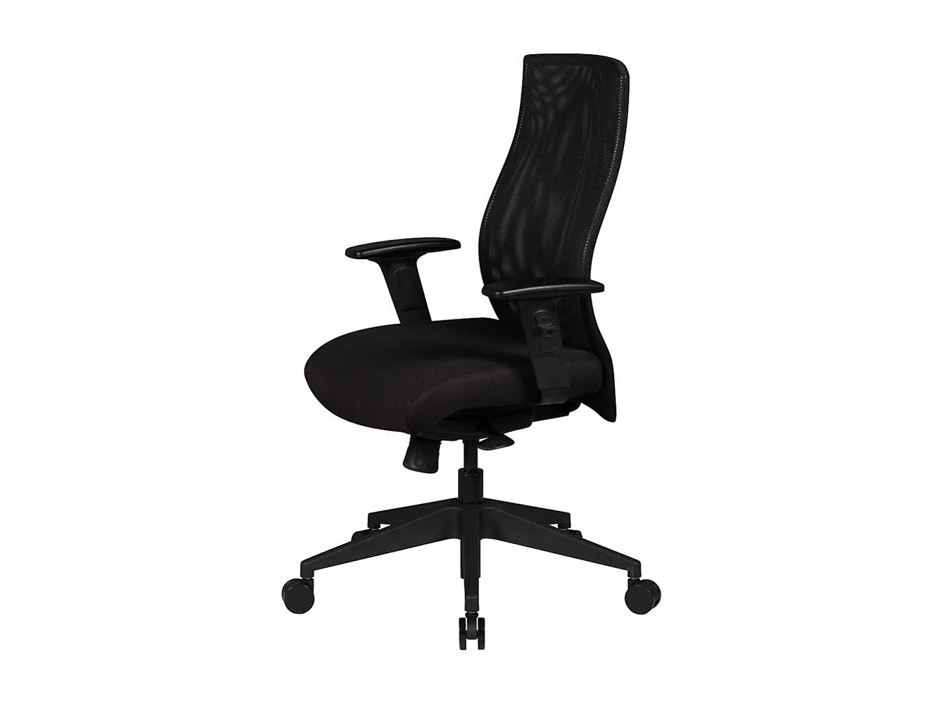 Computerstuhl in Schwarz Lendenwirbelstütze