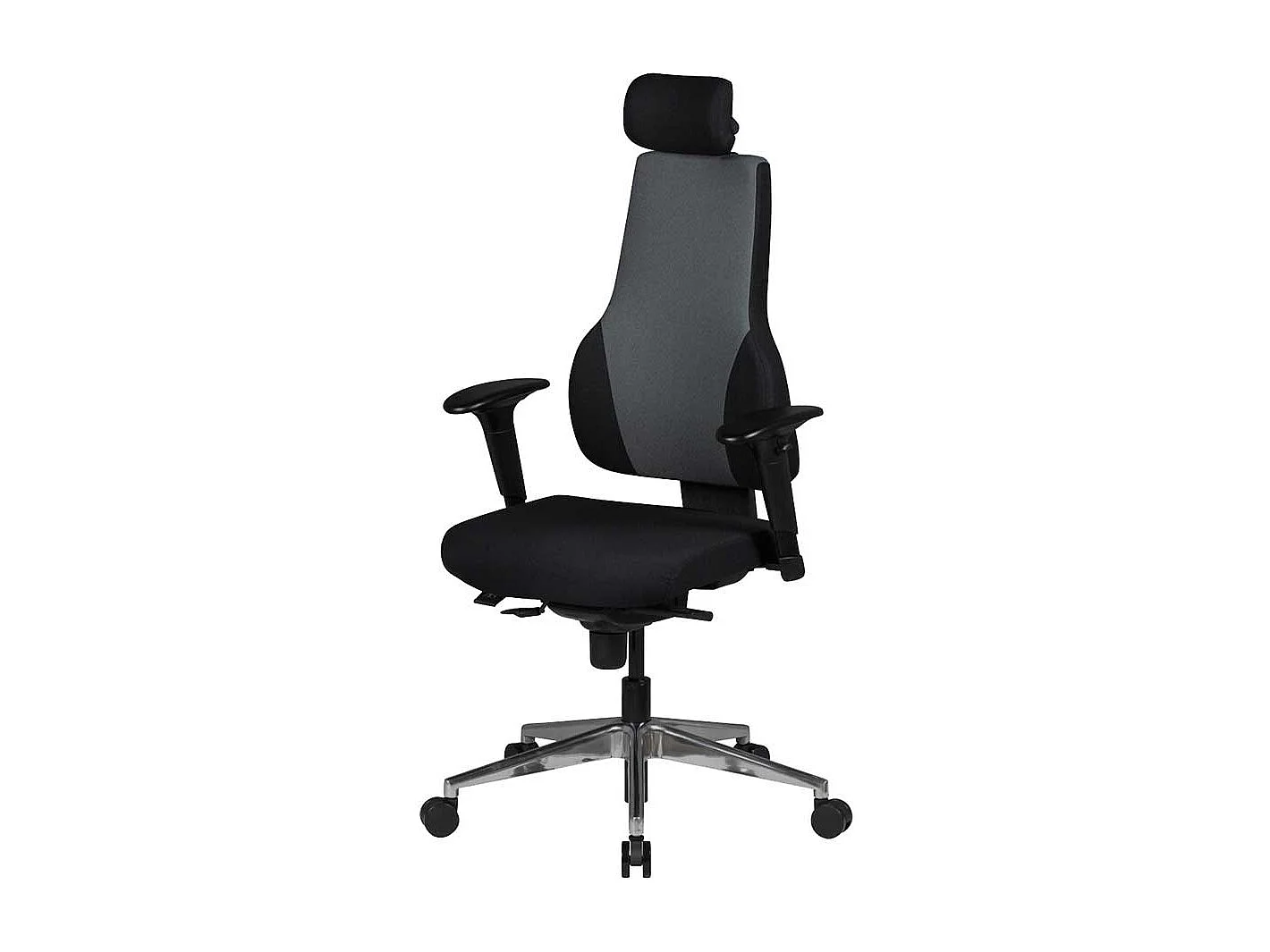 Schreibtischdrehstuhl mit verstellbaren Armlehnen Kopfstütze