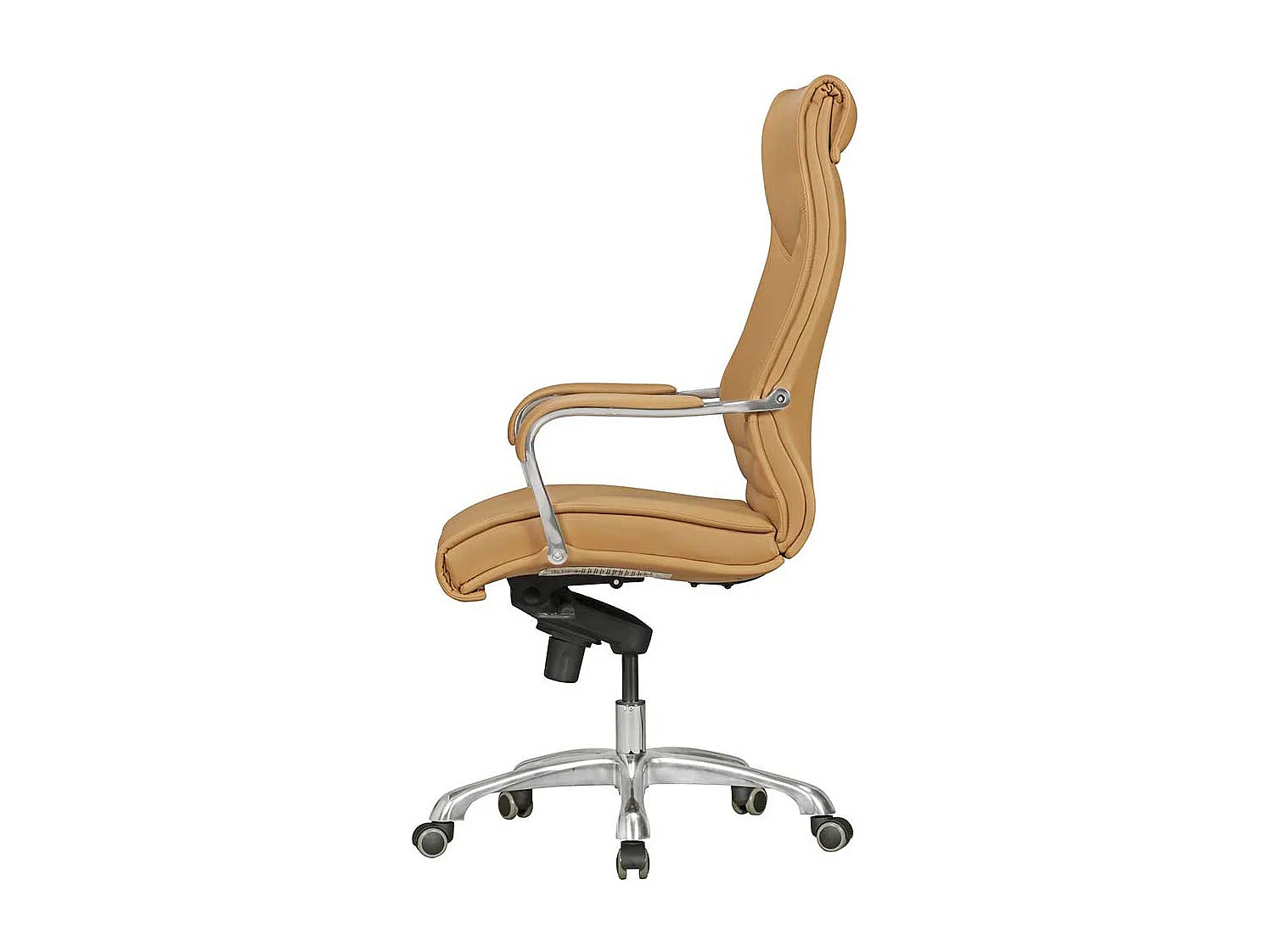 Schreibtischsessel in Beige Kunstleder Armlehnen