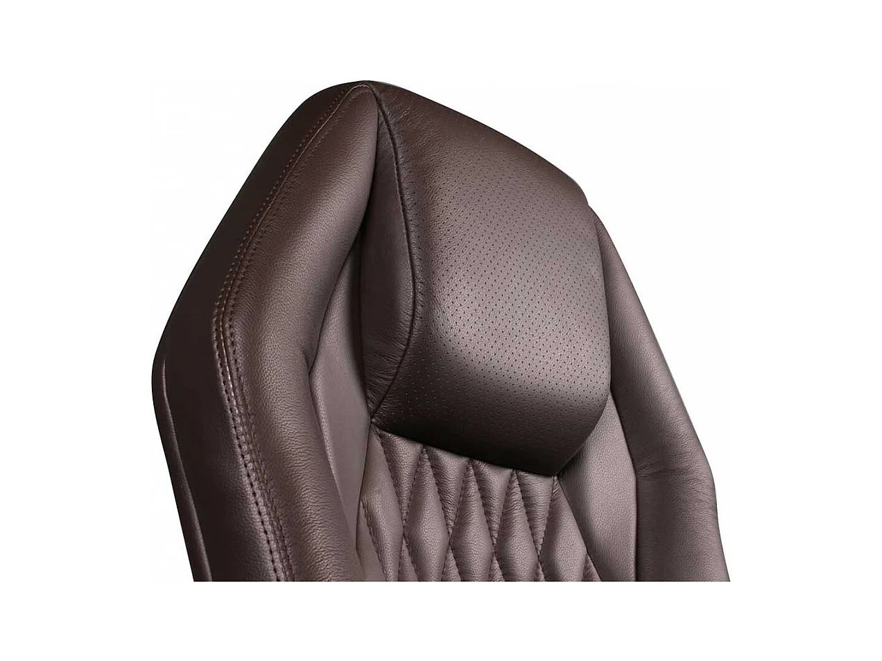 Chef Sessel Premium Qualität Dunkelbraun & Alu