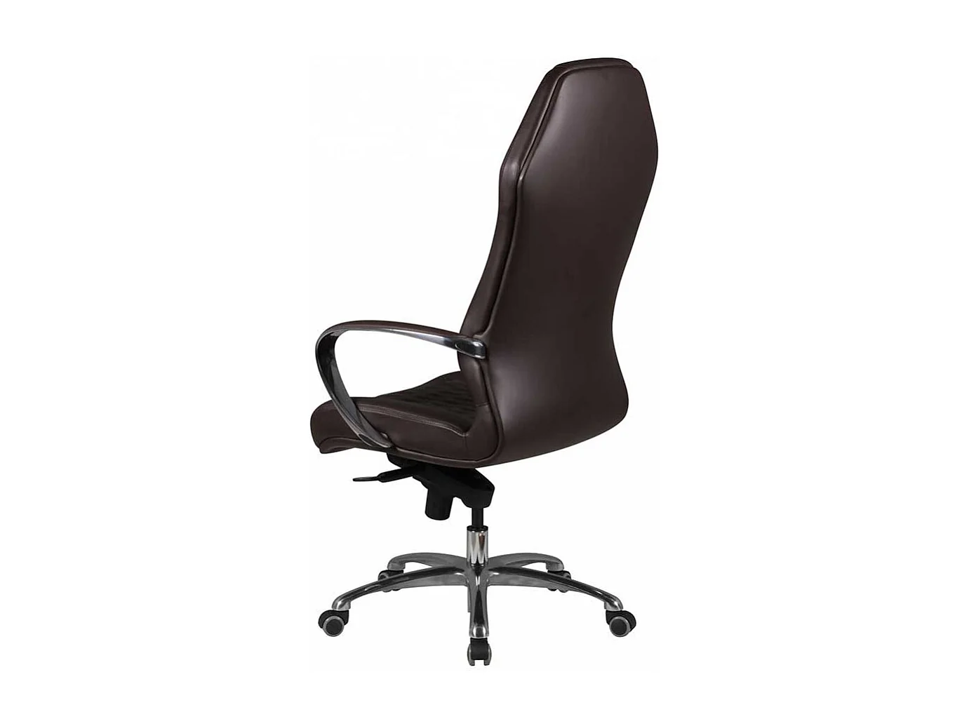 Chef Sessel Premium Qualität Dunkelbraun & Alu