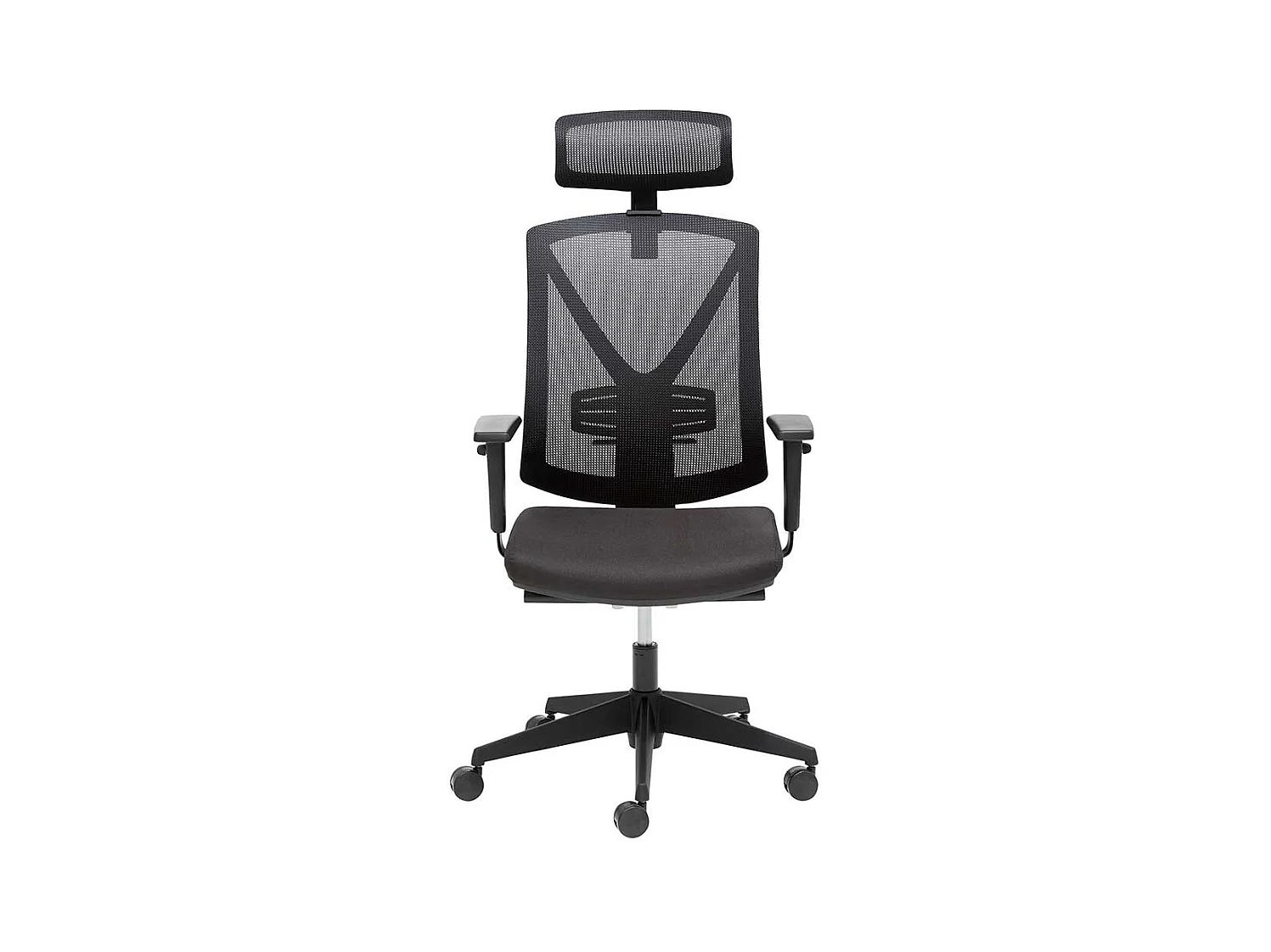 Ergonomischebürostuhl mit höhenverstellbarem Sitz schwarz