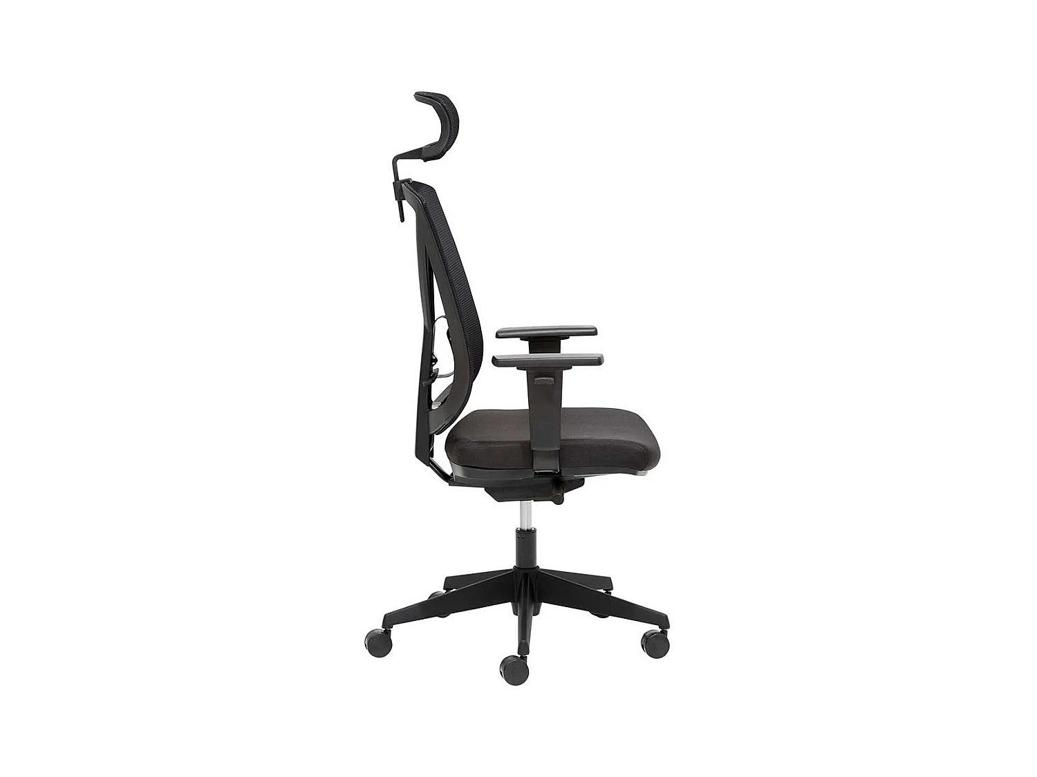 Ergonomischebürostuhl mit höhenverstellbarem Sitz schwarz