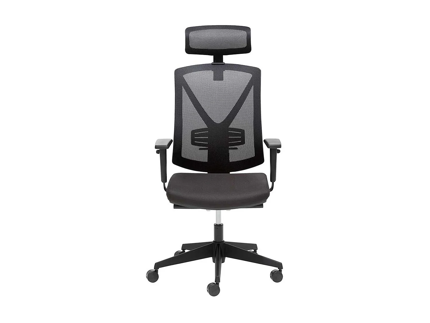 Ergonomischebürostuhl mit höhenverstellbarem Sitz schwarz