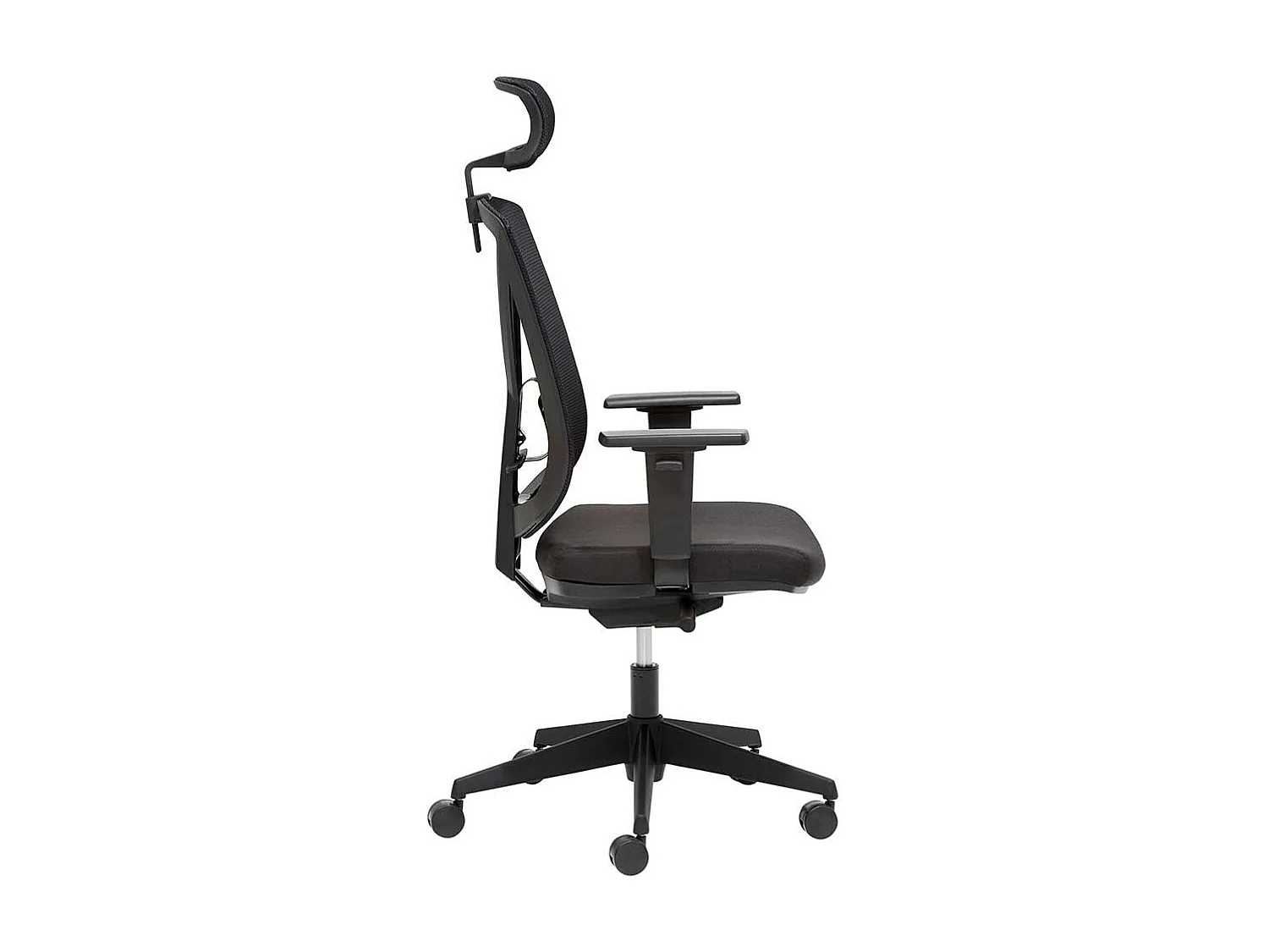 Ergonomischebürostuhl mit höhenverstellbarem Sitz schwarz