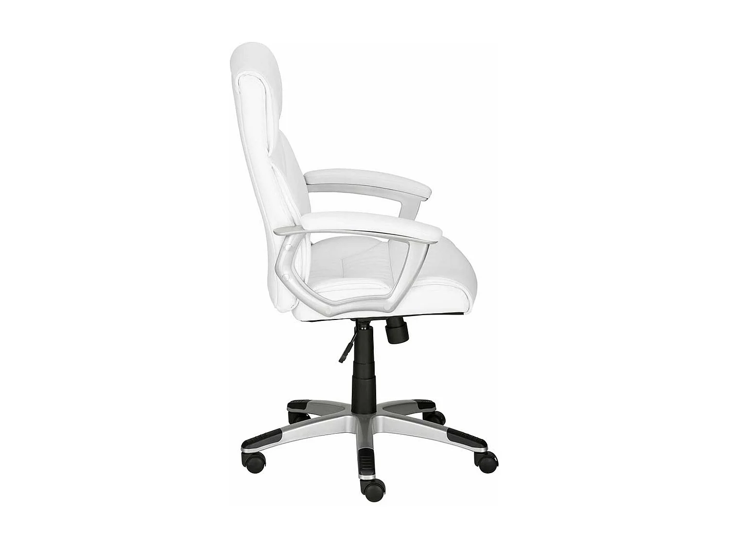 Chefsessel in Weiß Kunstleder Lendenwirbelstütze