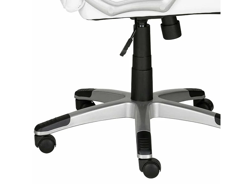 Chefsessel in Weiß Kunstleder Lendenwirbelstütze