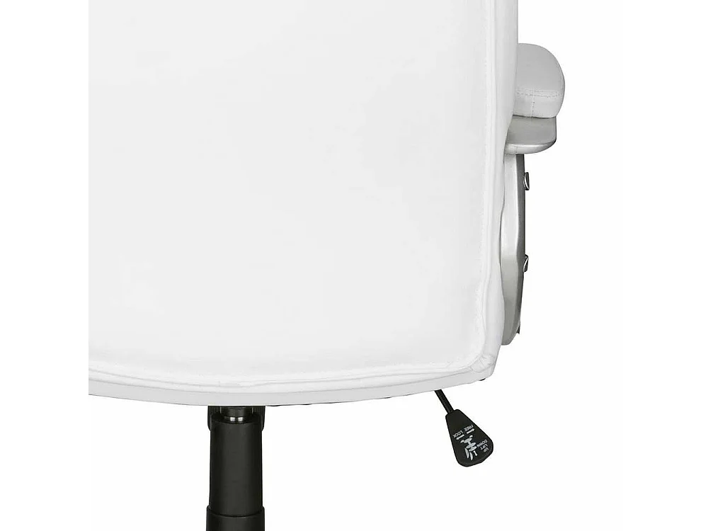 Chefsessel in Weiß Kunstleder Lendenwirbelstütze