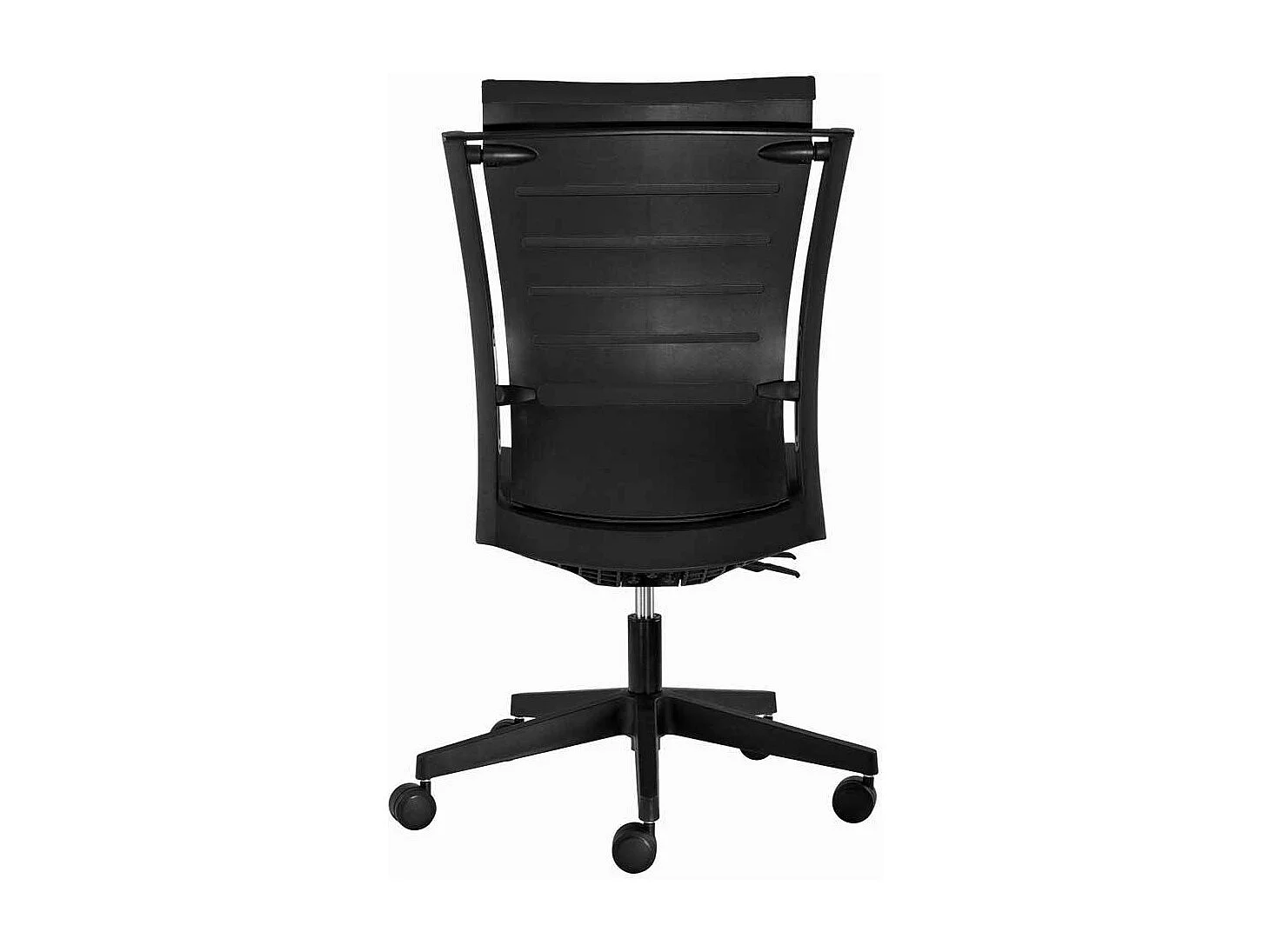 Bürostuhl in Schwarz Webstoff hoher Lehne und verstellbaren Armlehnen