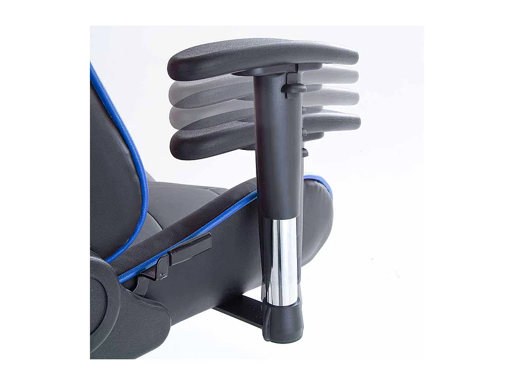 Büro Drehstuhl in Schwarz Blau Racer Design