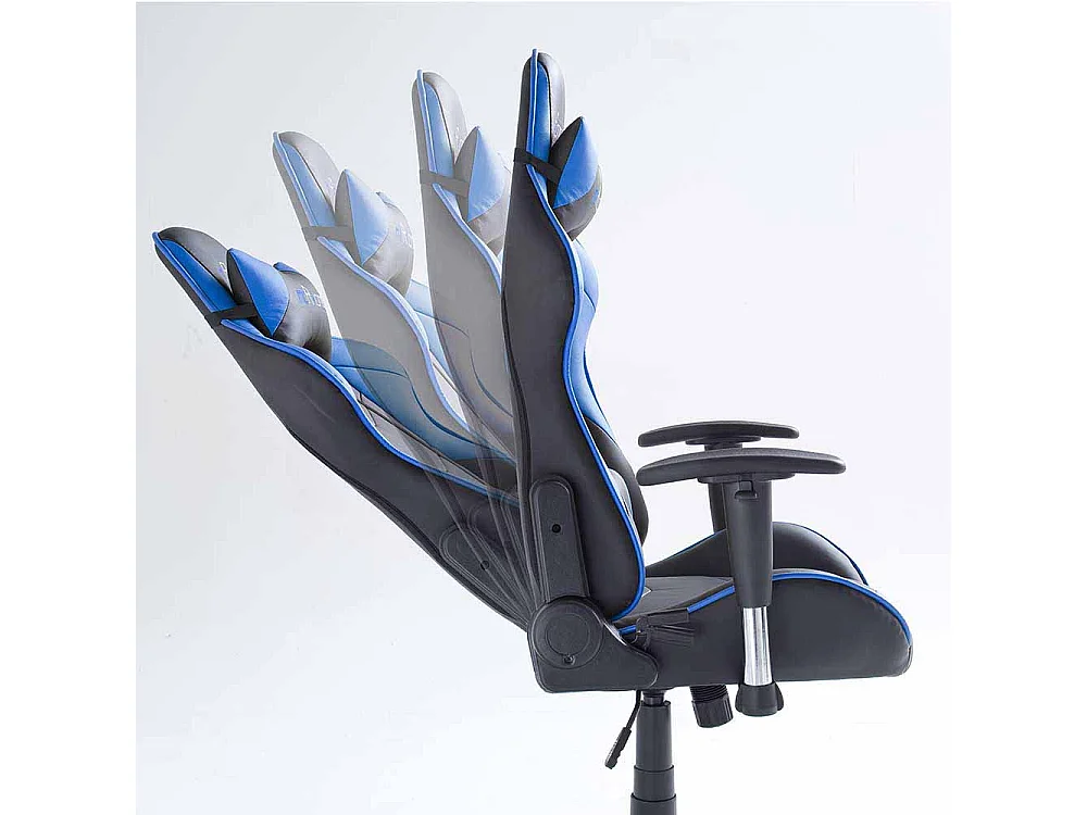 Büro Drehstuhl in Schwarz Blau Racer Design