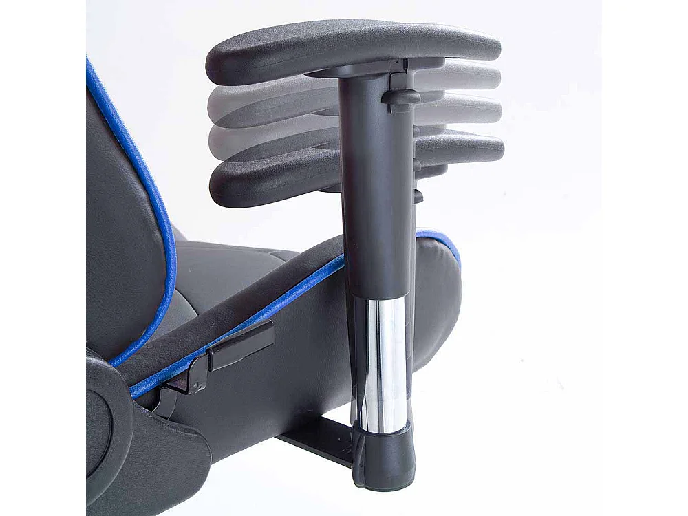 Büro Drehstuhl in Schwarz Blau Racer Design