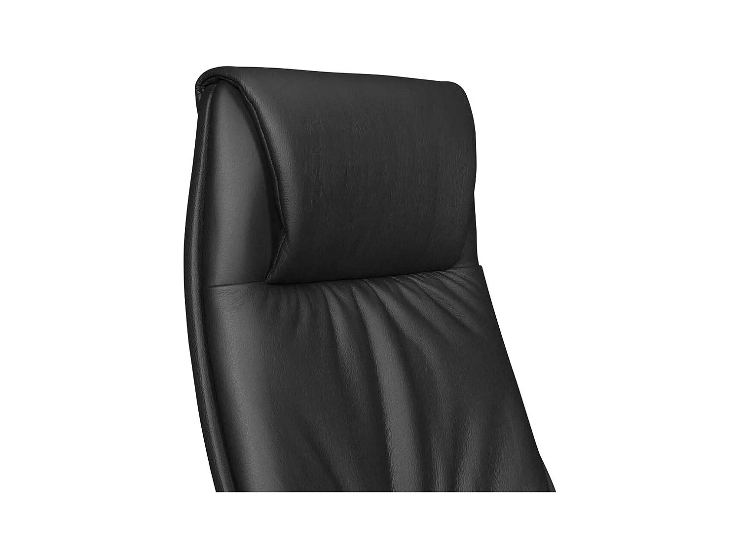 Premium Schreibtischdrehstuhl in Schwarz & Chrom hoher Lehne