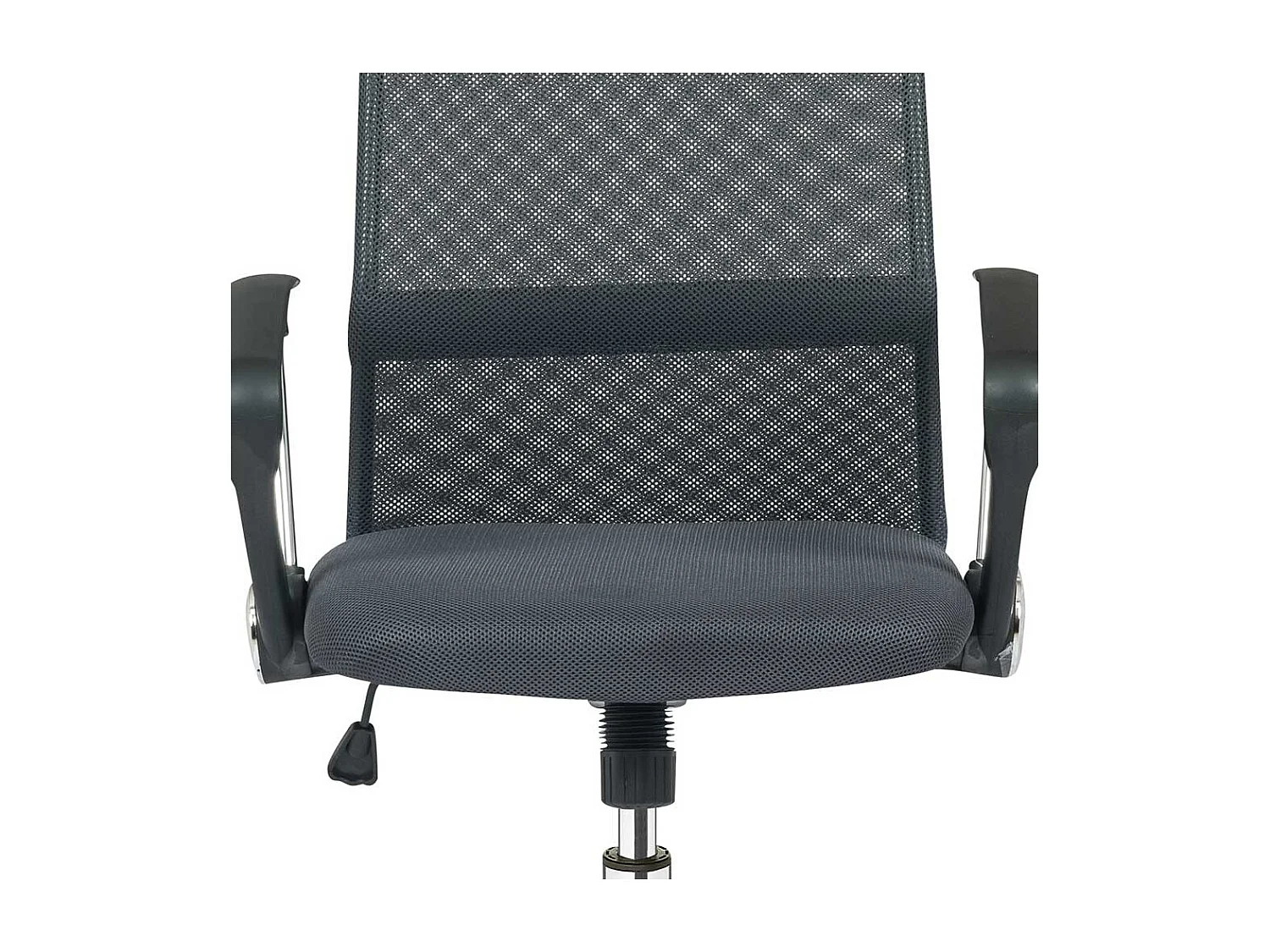 Bürosessel in Schwarz Kunstleder Lendenwirbelstütze