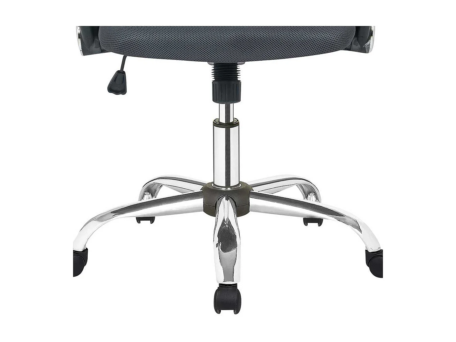 Bürosessel in Schwarz Kunstleder Lendenwirbelstütze