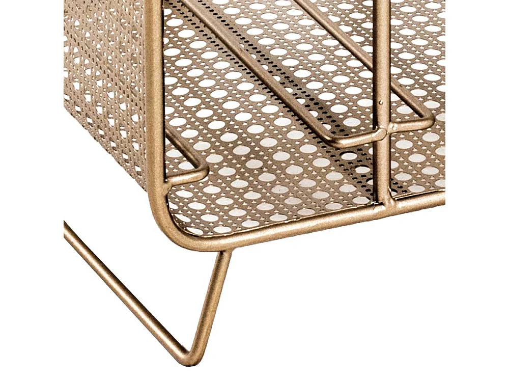 Weinflaschenständer in Metall Goldfarben 12 Flaschen