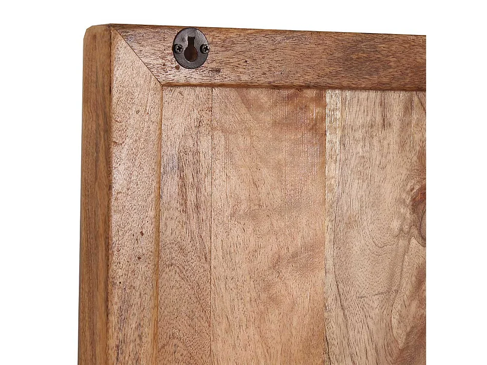 Wand Wein Regal aus Mangobaum Massivholz Landhausstil