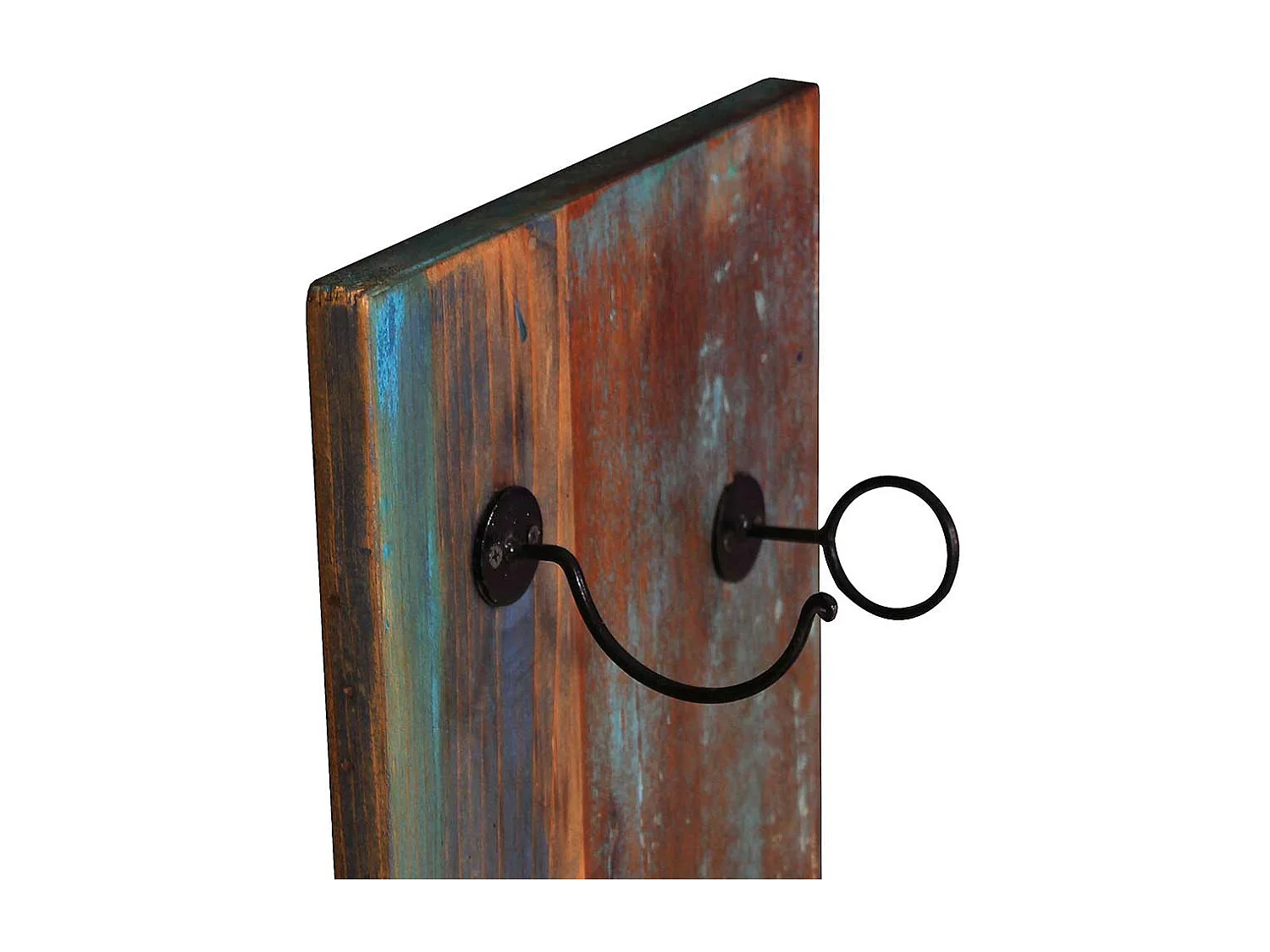 Weinflaschenhalter im Shabby Chic Stil Braun Bunt