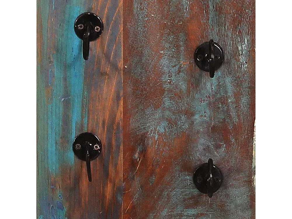 Weinflaschenhalter im Shabby Chic Stil Braun Bunt