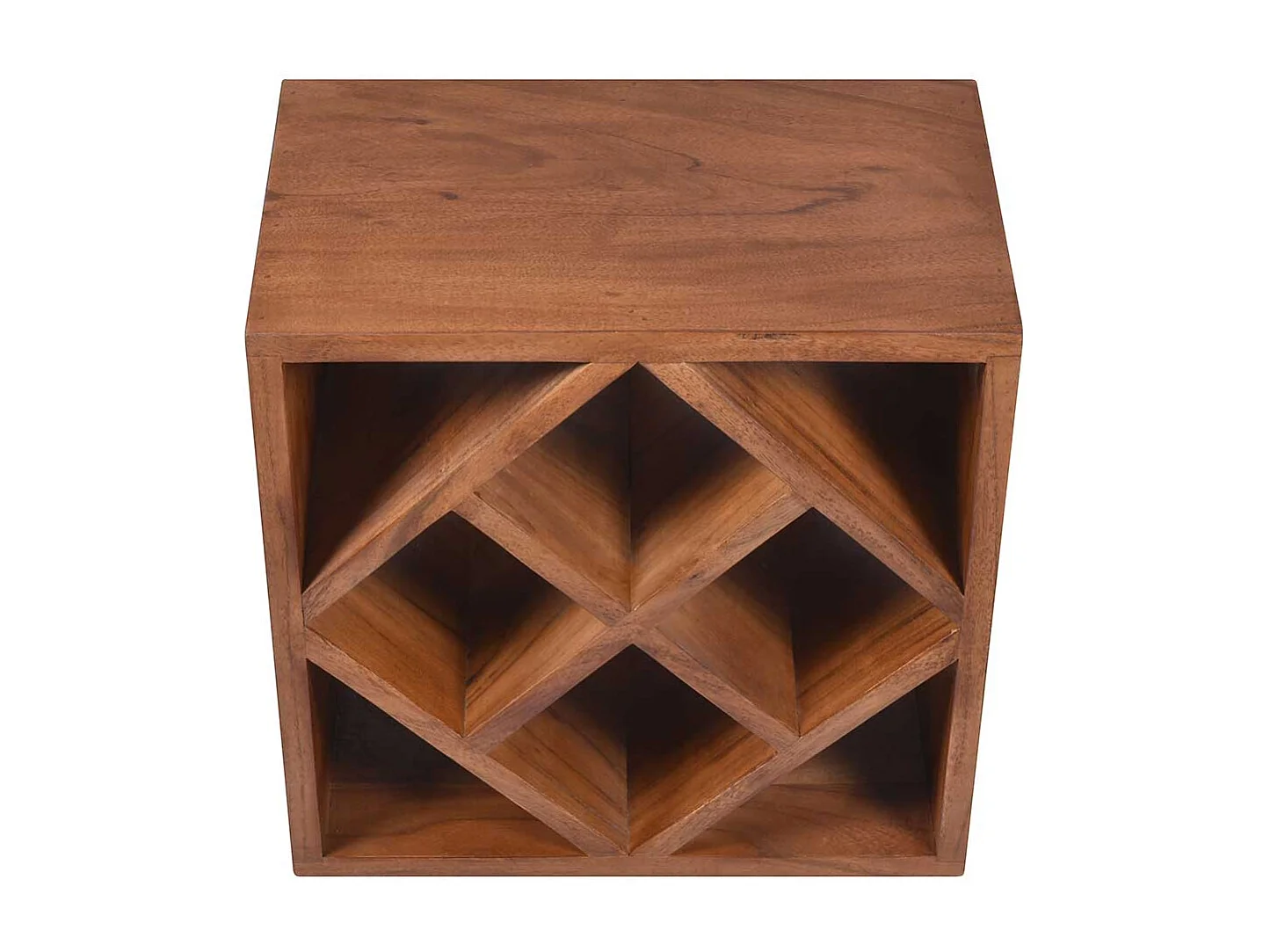 Weinflaschenhalter aus Akazie Massivholz rustikalen Landhausstil