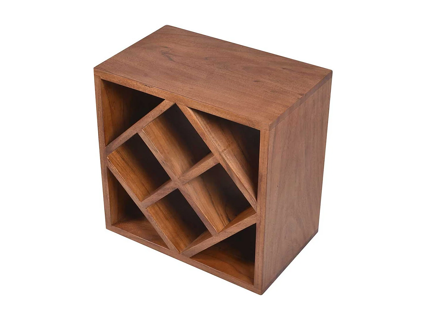 Weinflaschenhalter aus Akazie Massivholz rustikalen Landhausstil