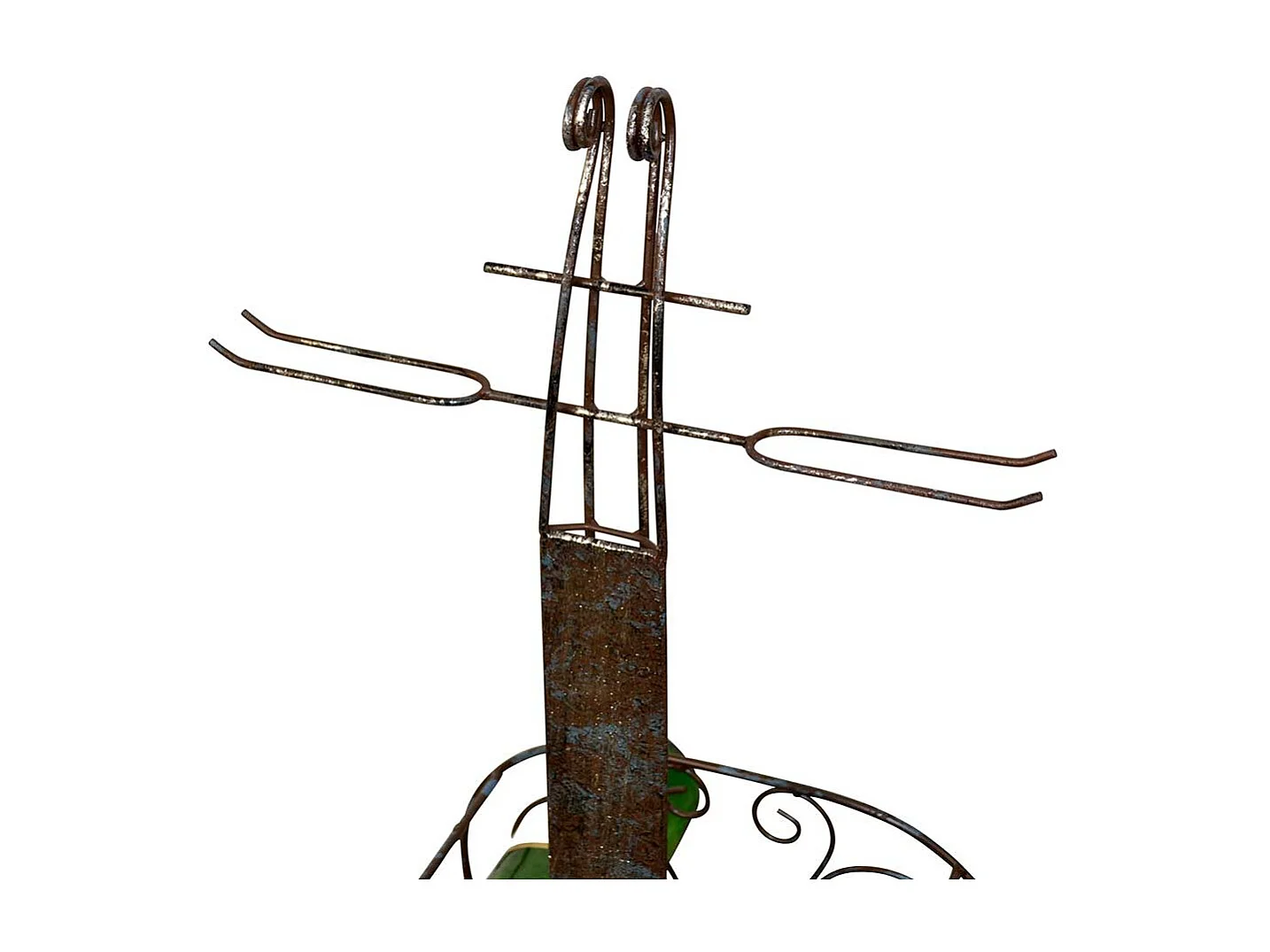 Weinflaschenständer in Cello Form Stielglashalterung