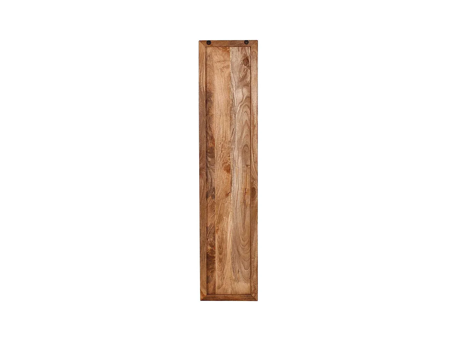 Wand Flaschenregal aus Mangobaum Massivholz rustikalen Stil