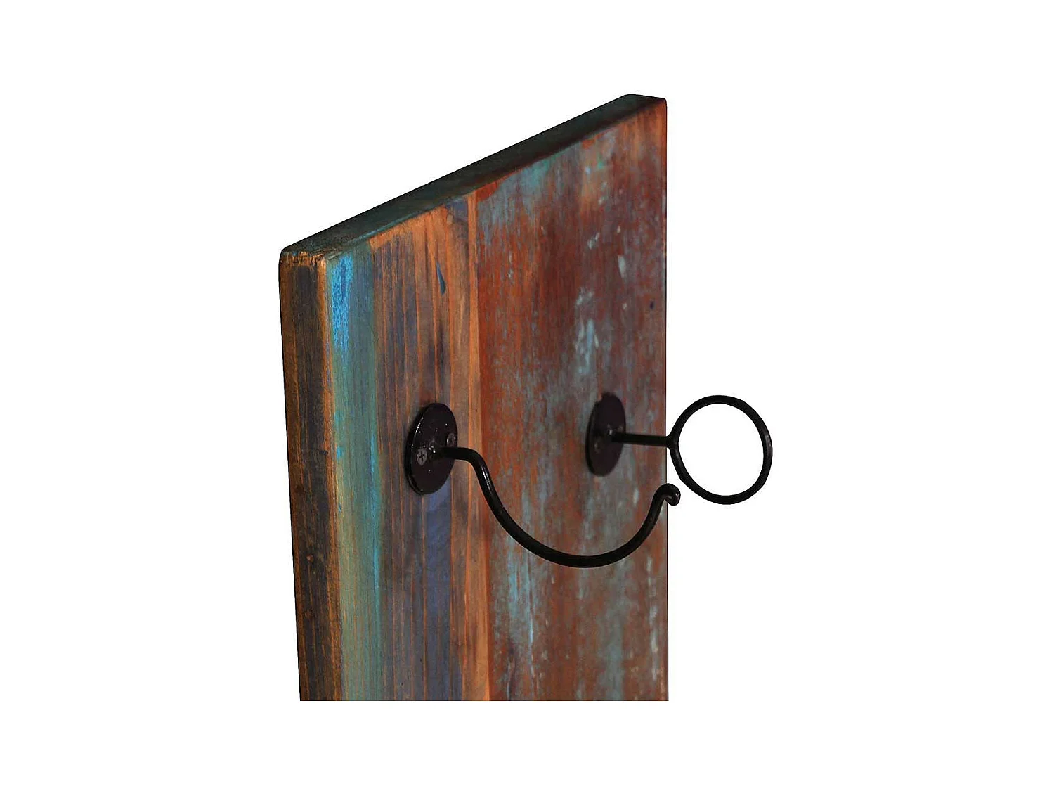 Shabby Chic Wein Regal in Braun Bunt 8 Flaschen