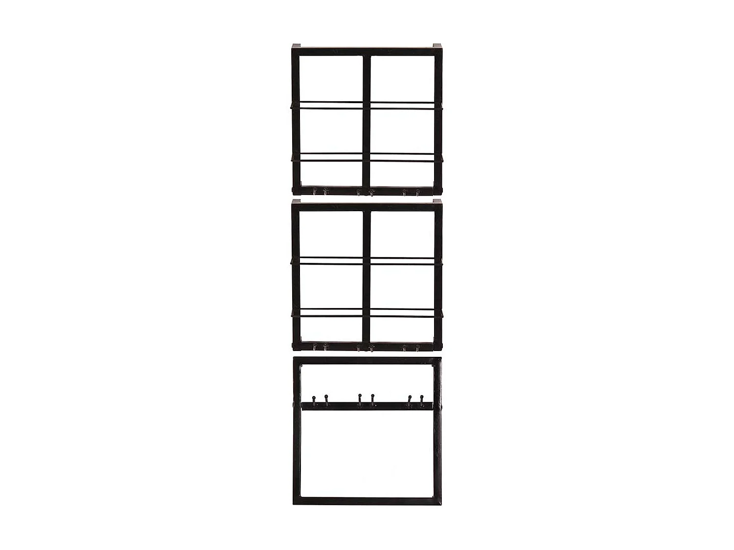 Bar Wandregale mit Flaschenaufbewahrung Gläserhalterung (dreiteilig)